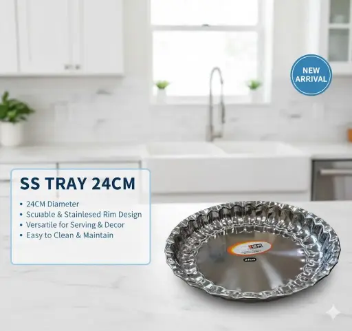 [FVM37020] [FVM37020] SS TRAY 24CM NO.P-24