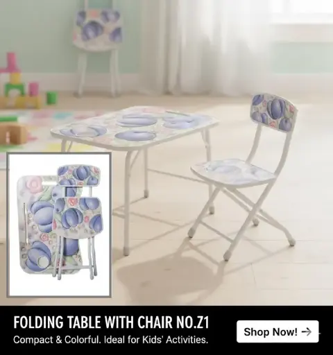 [FVM37295] [FVM37295] FOLDING TABLE WITH CHAIR NO.Z1