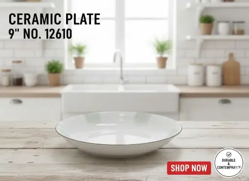 [FVM37352] [FVM37352] CERAMIC PLATE 9" NO.12610