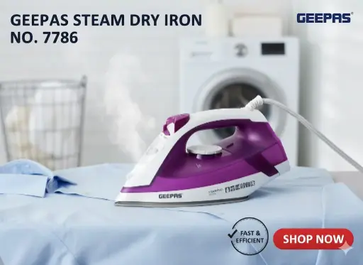 [FVM37426] [FVM37426] GEEPAS STEAM DRY IRON NO.7786
