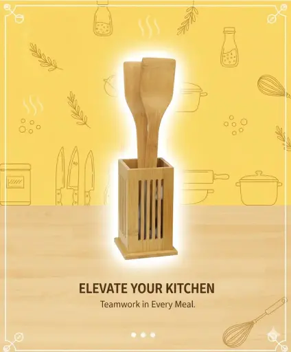 [FVM37590] [FVM37590] BAMBOO SPOON HOLDER NO.FA16