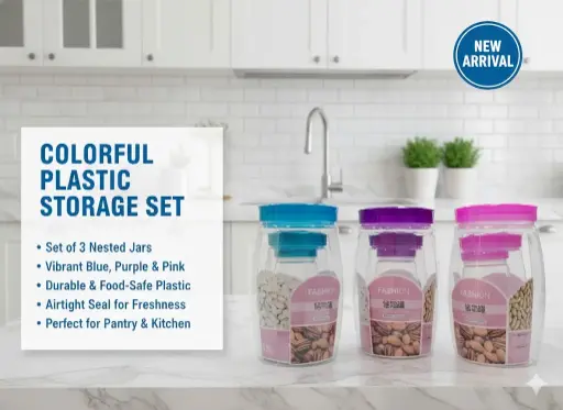 [FVM37595] [FVM37595] PLASTIC BOX 3PCS NO.JB-903