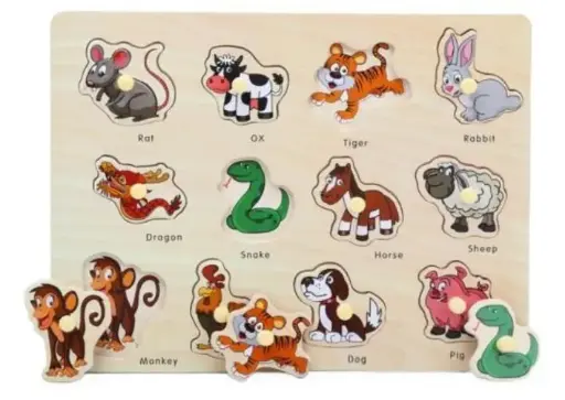 [FVM37824] [FVM37824] ED W/TOY ANIMAL PUZZLE NOSY-935