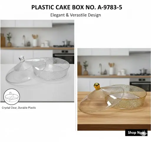 [FVM37968] [FVM37968] PLASTIC CAKE BOX NO.A-9783-5