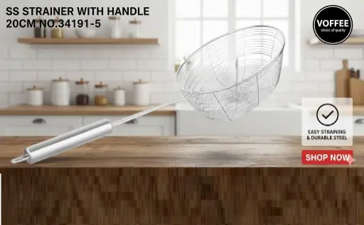 [FVM38039] [FVM38039] SS STRAINER WITH HANDLE 20CM NO.34191-5