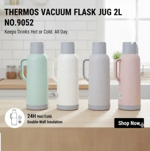 [FVM38056] [FVM38056] THERMOS VACUUM FLASK JUG 2L NO.9052