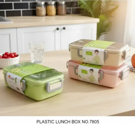 [FVM30518] [FVM30518] PLASTIC LUNCH BOX NO.7805