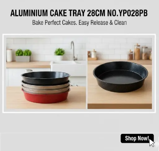 [FVM38170] [FVM38170] ALUMINIUM CAKE TRAY 28CM NO.YP028PB