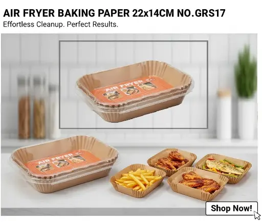 [FVM38231] [FVM38231] AIR FRYER BAKING PAPER 22x14CM NO.GRS17