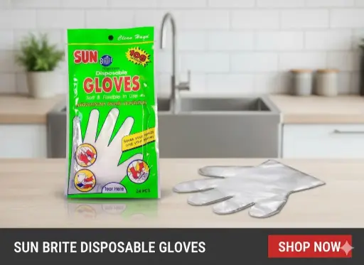 [FVM7229] [FVM7229] SUN BRITE DISPOSABLE GLOVES   DISPOSABLE