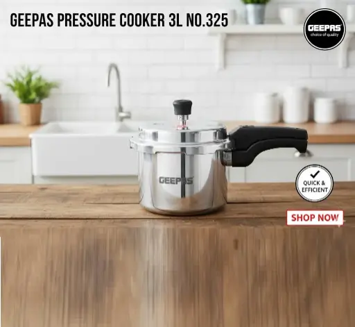[FVM4080] [FVM4080] GEEPAS PRESSURE COOKER 3L NO.325