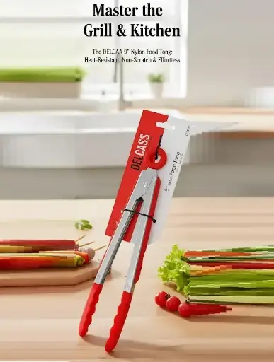 [FVM7457] [FVM7457] DELCASA FOOD TONG 9" NO.2078