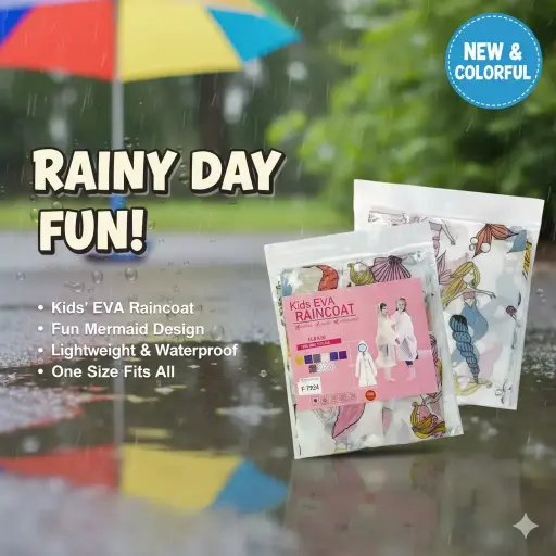 [FVM7580] [FVM7580] EVA KID RAIN COAT DX668 10535-2