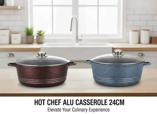 [FVM8267] [FVM8267] HOT CHEF ALU CASSEROLE 24CM   