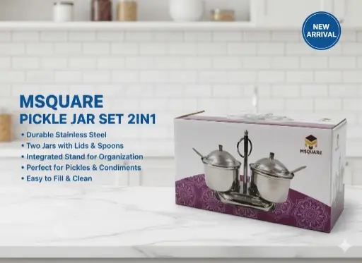 [FVM10031] [FVM10031] MSQUARE PICKLE JAR SET 2in1   
