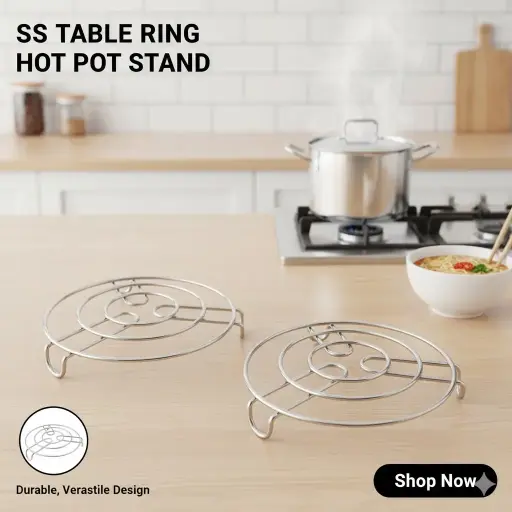 [FVM17645] [FVM17645] SS TABLE RING HOT POT STAND